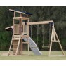 Medinė žaidimų aikštelė | su čiuožykla ir sūpynėmis Malik | AXI A030.502.90