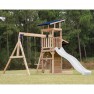 Medinė žaidimų aikštelė | su čiuožykla ir sūpynėmis Malik | AXI A030.502.90