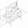 Lauko virtuvėlė | žaidimams su smėliu ir vandeniu | AXI A031.038.00