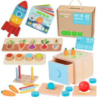 Lavinamasis rinkinys | Montessori 7in1 sensorinė dėžutė | Tooky Toy BCTJ677