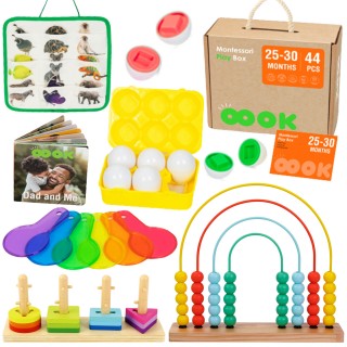 Lavinamasis žaislų rinkinys | Montessori dėžutė 7in1 25-30 mėn. | Tooky Toy BCTJ680