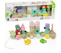 Medinis traukinukas | Kaladėlės | Montessori | Classic World CW10519