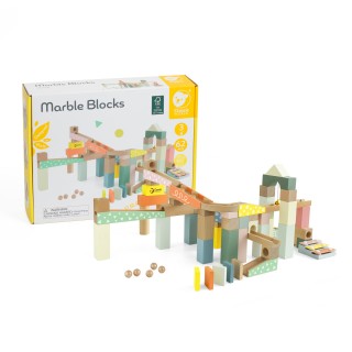 Medinė kamuoliukų ir domino trasa | CLASSIC WORLD CW20211