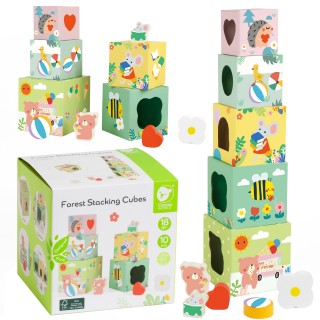 Mokomosios kaladėlės | Miško piramidė FSC | CLASSIC WORLD CW20222