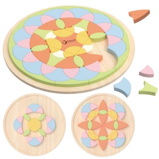 Mandalos dėlionė | Montessori | Gėlės | Classic World CW20261