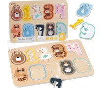 Medinė skaičių dėlionė | Montessori | CLASSIC WORLD CW40064