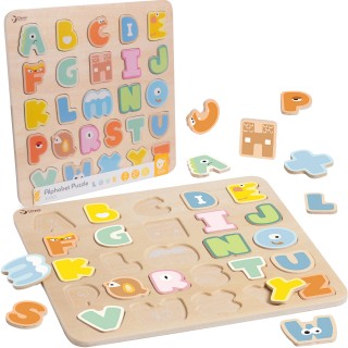 Medinė dėlionė Abėcėlė | Montessori | CLASSIC WORLD CW40065