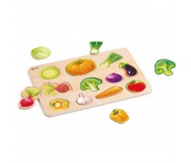 Medinė dėlionė Daržovės | Montessori | CLASSIC WORLD CW40072