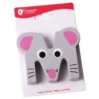 Medinė raidė M | Gyvūnų motyvai | Classic World CW4415