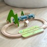 Medinė traukinių trasa | su formų rūšiuokle 40 el. | CLASSIC WORLD CW50618