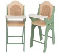 Medinė maitinimo kėdutė lėlėms | Vintažinė | Classic World CW50631