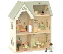Medinis lėlių namelis | „Jaukus kampelis“, pastelinės spalvos | Classic World CW50638