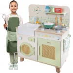 Medinė virtuvėlė XXL | daugiafunkcinė su skalbimo mašina | Classic World CW50641