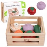 Medinių daržovių rinkinys | su pirkinių krepšeliu | Classic World CW50642
