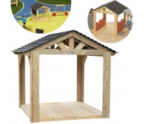 Medinis žaidimų namelis-pavėsinė | EDU | Classic World CW70272