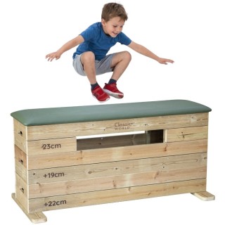 Medinė gimnastikos dėžė | 3 lygių | Classic World CW70305