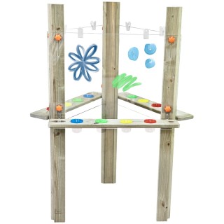 Dailininko molbertas | skaidrus akrilinis 3-in-1 | Classic World CW70395