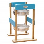 Smėlio žaislas dvigubas sietelis | Medinis | Classic World CW70802