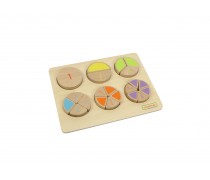 Medinė matematinė dėlionė | Trupmenos | Masterkidz ME03867