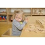 Sensorinis žaidimas pažink liečiant | Medinis | Montessori | Raidės ir skaičiai | Masterkidz ME04031