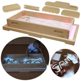 Smėlio žaidimų padėklas | LED šviesos stalui | Masterkidz ME09623 Smėlio žaidimų padėklas | LED šviesos stalui | Masterkidz ME09623