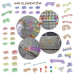 Kamuoliukų trasos konstruktorius | STEM lentai, 440 el. | Masterkidz ME15143