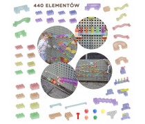 Kamuoliukų trasos konstruktorius | STEM lentai, 440 el. | Masterkidz ME15143