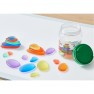 Sensoriniai akmenukai šviesos stalui | Spalvoti permatomi | Masterkidz ME30375
