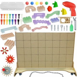 Laisvai pastatoma edukacinė STEM lenta | Su priedais | Masterkidz ME32317 Laisvai pastatoma edukacinė STEM lenta | Su priedais | Masterkidz ME32317