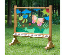 Piešimo lenta | skaidri akrilinė su indeliais | Masterkidz MK0001