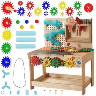 Medinės kūrybinės dirbtuvės | Montessori | STEM su įrankiais | MASTERKIDZ MK0005