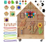 Edukacinė STEM lenta | XXL laisvai pastatoma namelio formos | Masterkidz MK0008