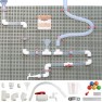 Dvipusė STEM lenta | XXL su vandens trasa | Masterkidz MK0010