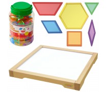 Šviesos stalas | Montessori su mozaika 140 vnt. | Masterkidz MK0012