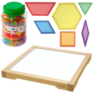 Šviesos stalas | Montessori su mozaika 140 vnt. | Masterkidz MK0012