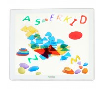Šviesos stalas | Kvadratinis spalvotas LED su priedų rinkiniu | Masterkidz MK0022