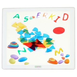 Šviesos stalas | Kvadratinis spalvotas LED su priedų rinkiniu | Masterkidz MK0022
