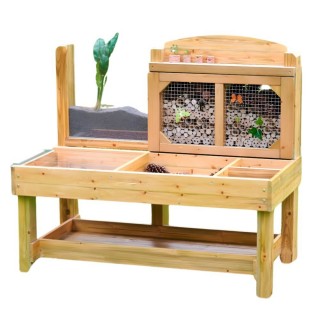 Gamtos stebėjimo stalas | medinė tyrimų stotelė | Masterkidz MK0032