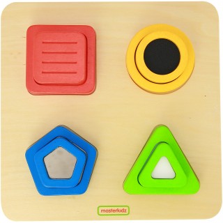 Figūrų rūšiuoklis | Sensorinis žaislas | Montessori | Masterkidz MK08770