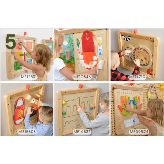 Lavinamųjų sienos lentų rinkinys | STEM, ekspozicinė prekė | Masterkidz MKO6