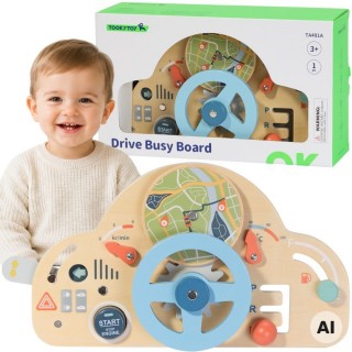 Medinis lavinamasis vairas | prietaisų skydelis | Tooky Toy TA491A