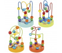 Medinis lavinamasis labirintas su karoliukais | Motorikos lavinimas | Tooky Toy TF420 Medinis lavinamasis labirintas su karoliukais | Motorikos lavinimas | Tooky Toy TF420