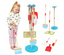 Medinis valymo rinkinys | 6 dalių su stovu | Tooky Toy TF436A Medinis valymo rinkinys | 6 dalių su stovu | Tooky Toy TF436A