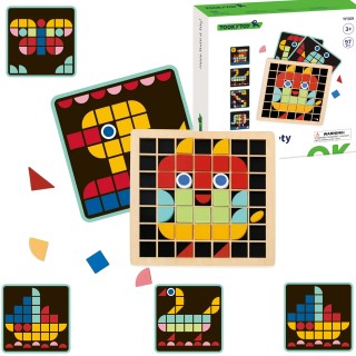 Medinė mozaika | Montessori | Tooky Toy TF569 Medinė mozaika | Montessori | Tooky Toy TF569