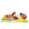 Medinė dėlionė | Montessori ūkio gyvūnai | Tooky Toy TH636B