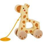 Traukiama medinė žirafa | Lavinamasis žaislas | Tooky Toy TJ009A