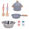Medinė žaislinė virtuvėlė | žalia, su priedais | Tooky Toy TJ250