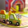 Medinis žaidimų rinkinys Farma lagamine | Su bėgiais ir figūrėlėmis | Tooky Toy TJ459
