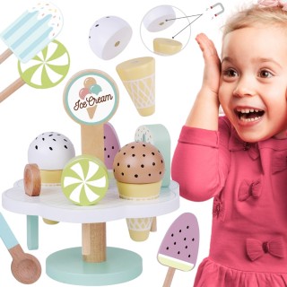 Medinis ledų rinkinis | Magnetinis, pastelinis | Tooky Toy TK135