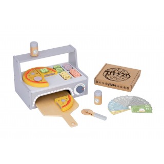 Žaislinė picos krosnis | medinė | Tooky Toy TK991A